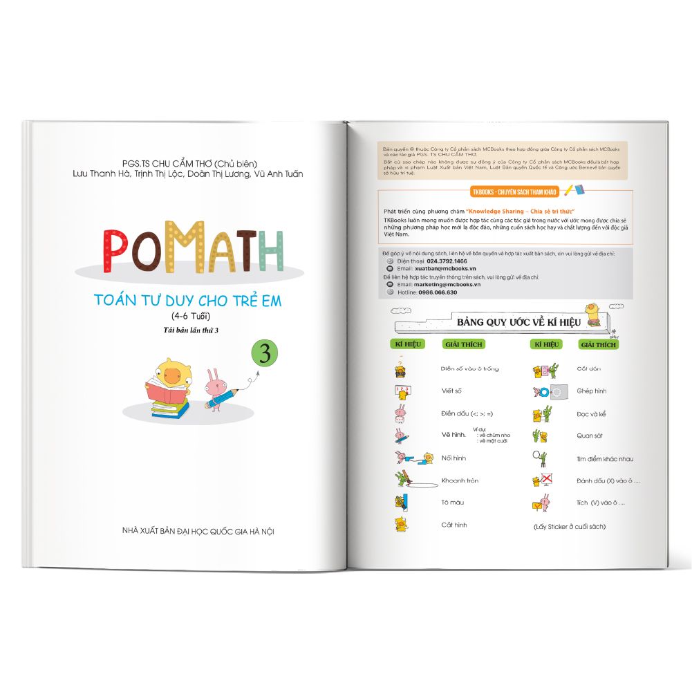  POMath - Toán tư duy cho trẻ em 4 - 6 tuổi - tập 3 