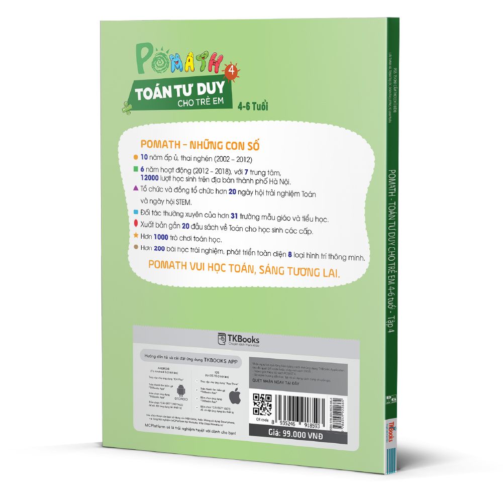  POMath - Toán tư duy cho trẻ em 4 - 6 tuổi - tập 4 