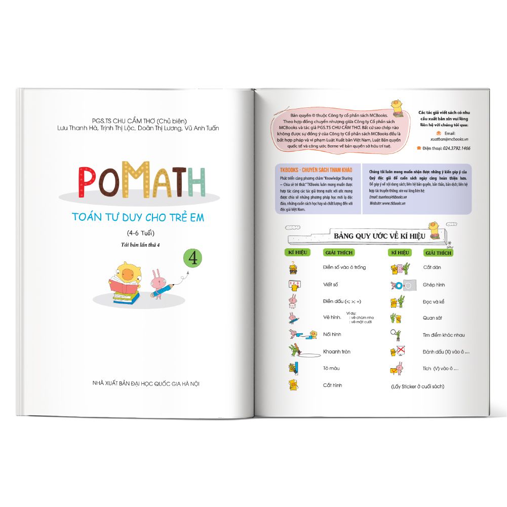  POMath - Toán tư duy cho trẻ em 4 - 6 tuổi - tập 4 