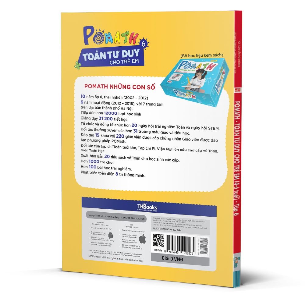  POMath - Toán tư duy cho trẻ em 4 - 6 tuổi - tập 6 