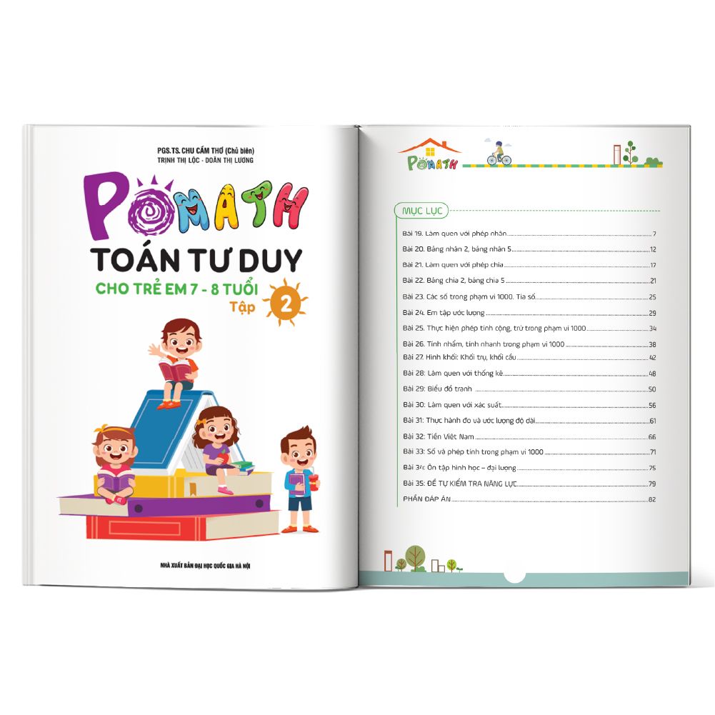  POMath - Toán tư duy cho trẻ em 7 - 8 tuổi - Tập 2 