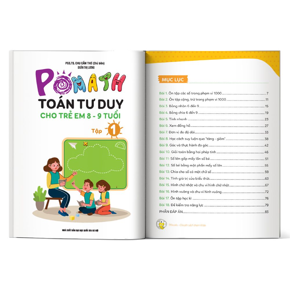  POMath - Toán tư duy cho trẻ em 8 - 9 tuổi - Tập 1 