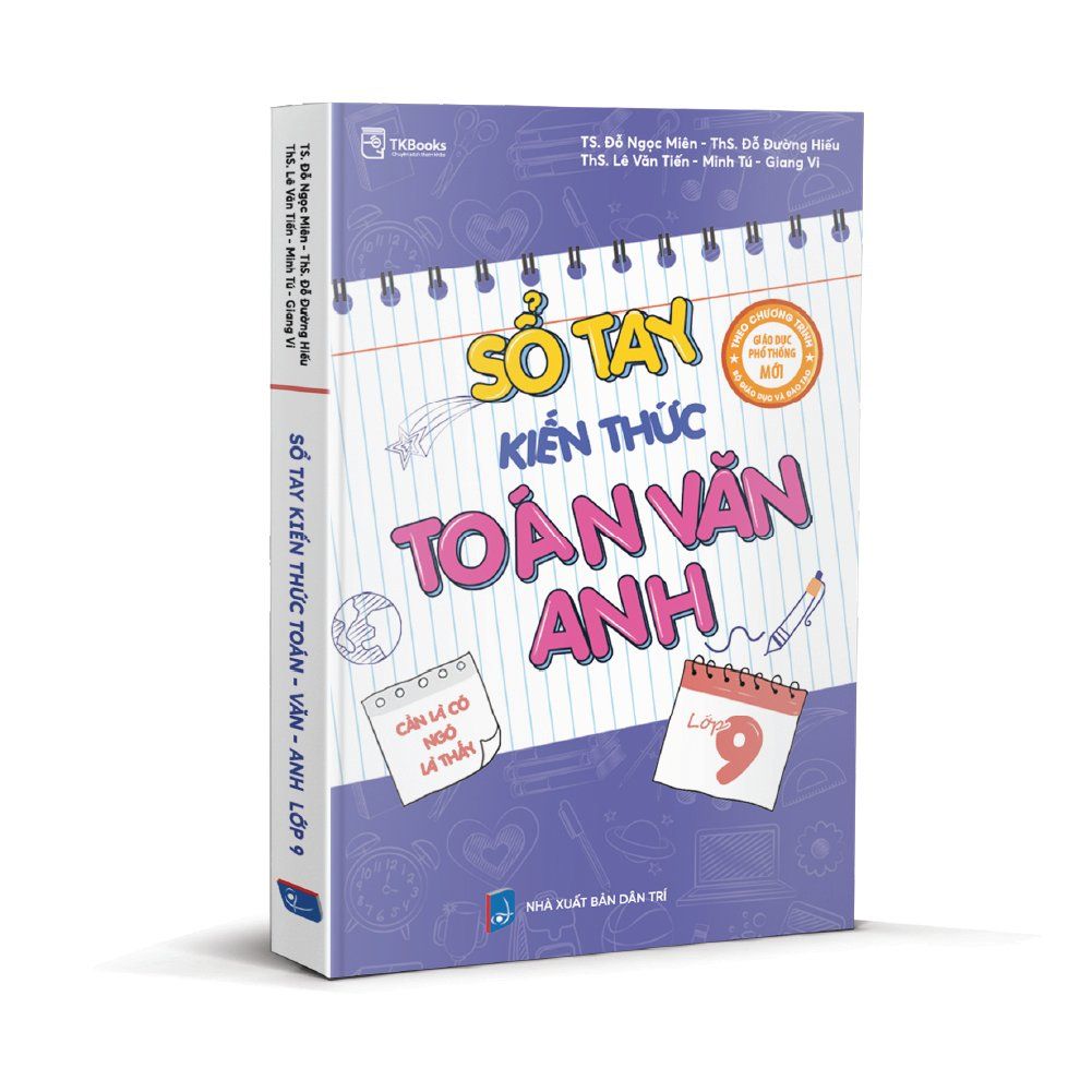  Sổ tay kiến thức Toán Văn Anh lớp 9 (TB 2024) 