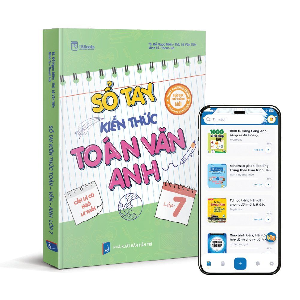  Sổ tay kiến thức Toán Văn Anh lớp 7 