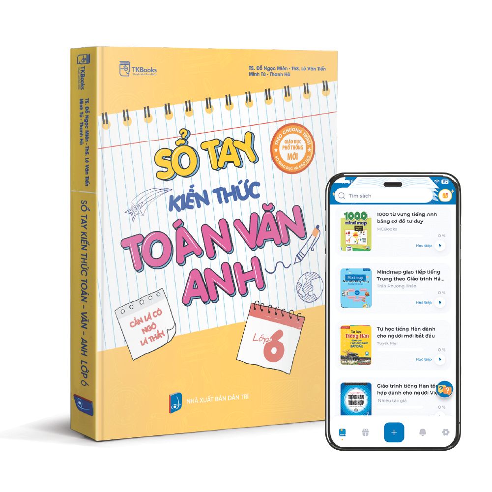  Sổ tay kiến thức Toán Văn Anh lớp 6 