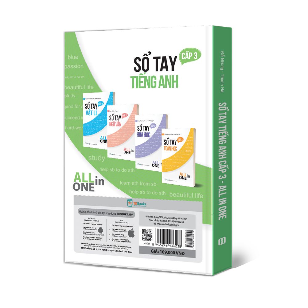  Sổ tay tiếng Anh cấp 3 - All in one (TB 2024) 