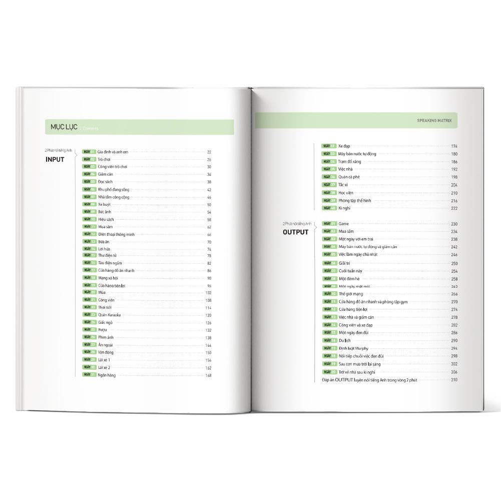  Speaking Matrix – 2 phút nói tiếng Anh như gió 
