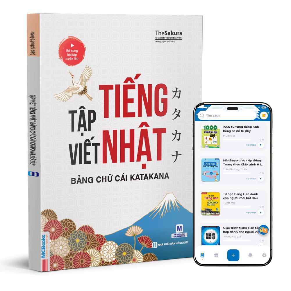  Tập viết tiếng Nhật bảng chữ cái Katakana 