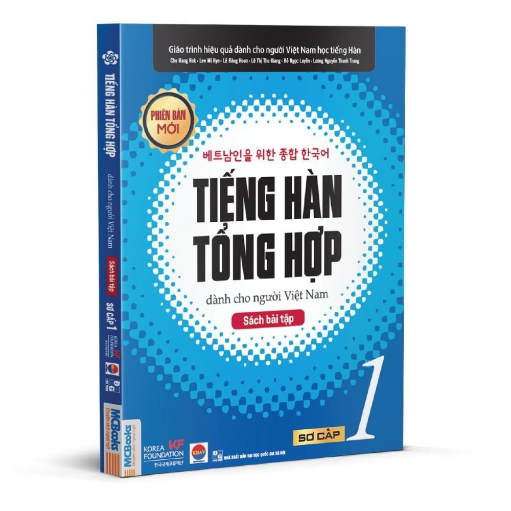  Tiếng Hàn tổng hợp dành cho người Việt Nam - sách bài tập sơ cấp 1 (TB 2023) 