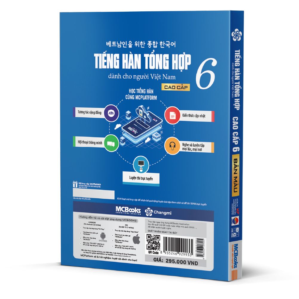  Tiếng Hàn tổng hợp dành cho người Việt cao cấp 6 (4 màu) 