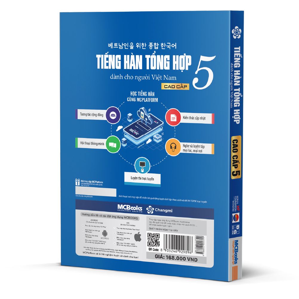  Tiếng Hàn tổng hợp dành cho người Việt Nam Cao cấp 5 - 1 màu 