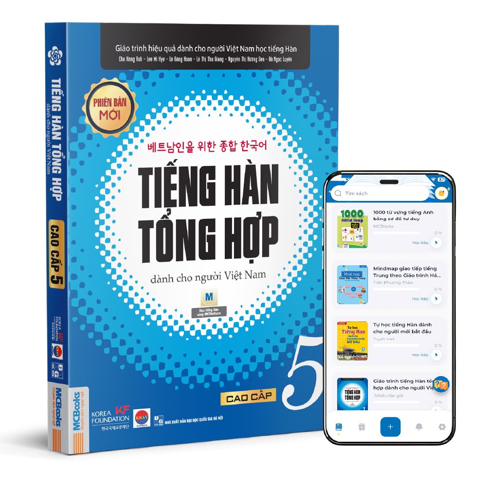  Tiếng Hàn tổng hợp dành cho người Việt Nam Cao cấp 5 - 1 màu 