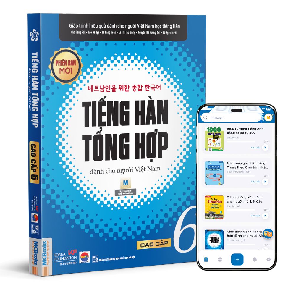  Tiếng Hàn tổng hợp dành cho người Việt Nam Cao cấp 6 - 1 màu 
