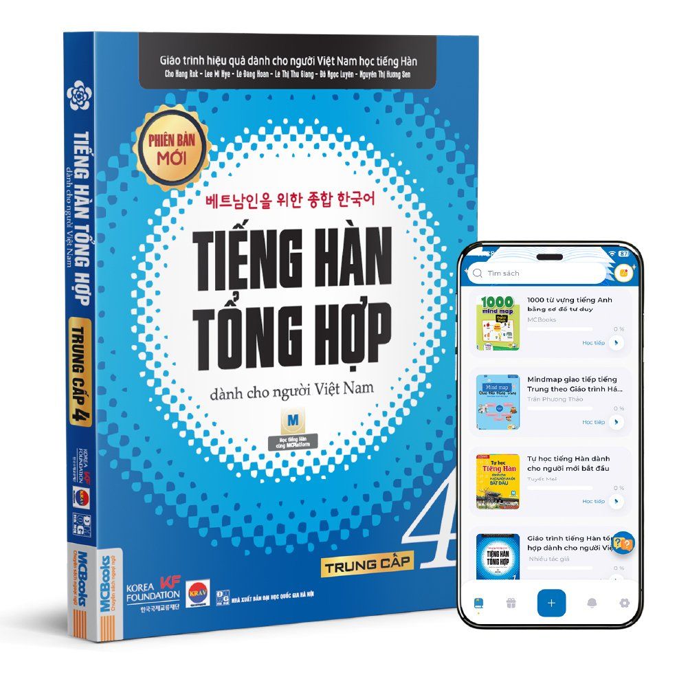  Tiếng Hàn tổng hợp dành cho người Việt Nam Trung cấp 4 - 1 màu 