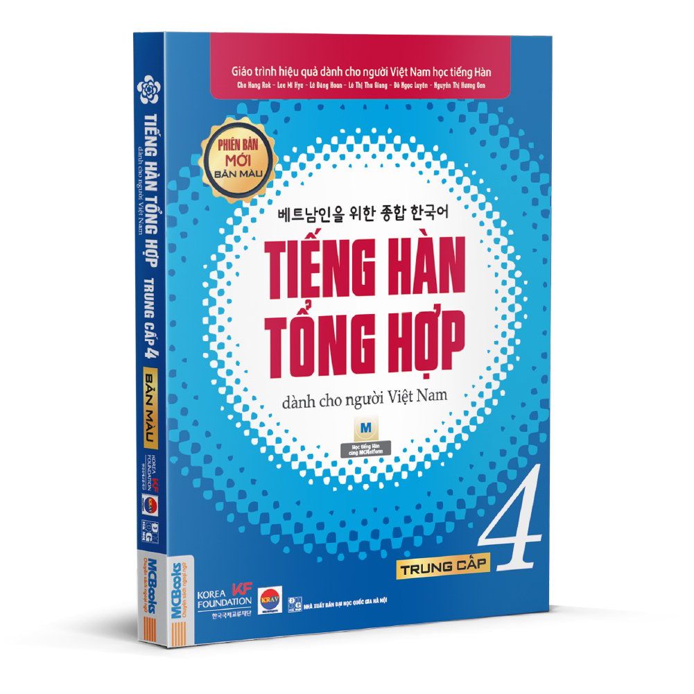  Tiếng Hàn tổng hợp dành cho người Việt Nam Trung cấp 4 - 4 màu 