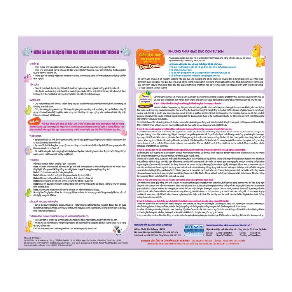  Tranh treo tường bách khoa toàn thư cho bé 