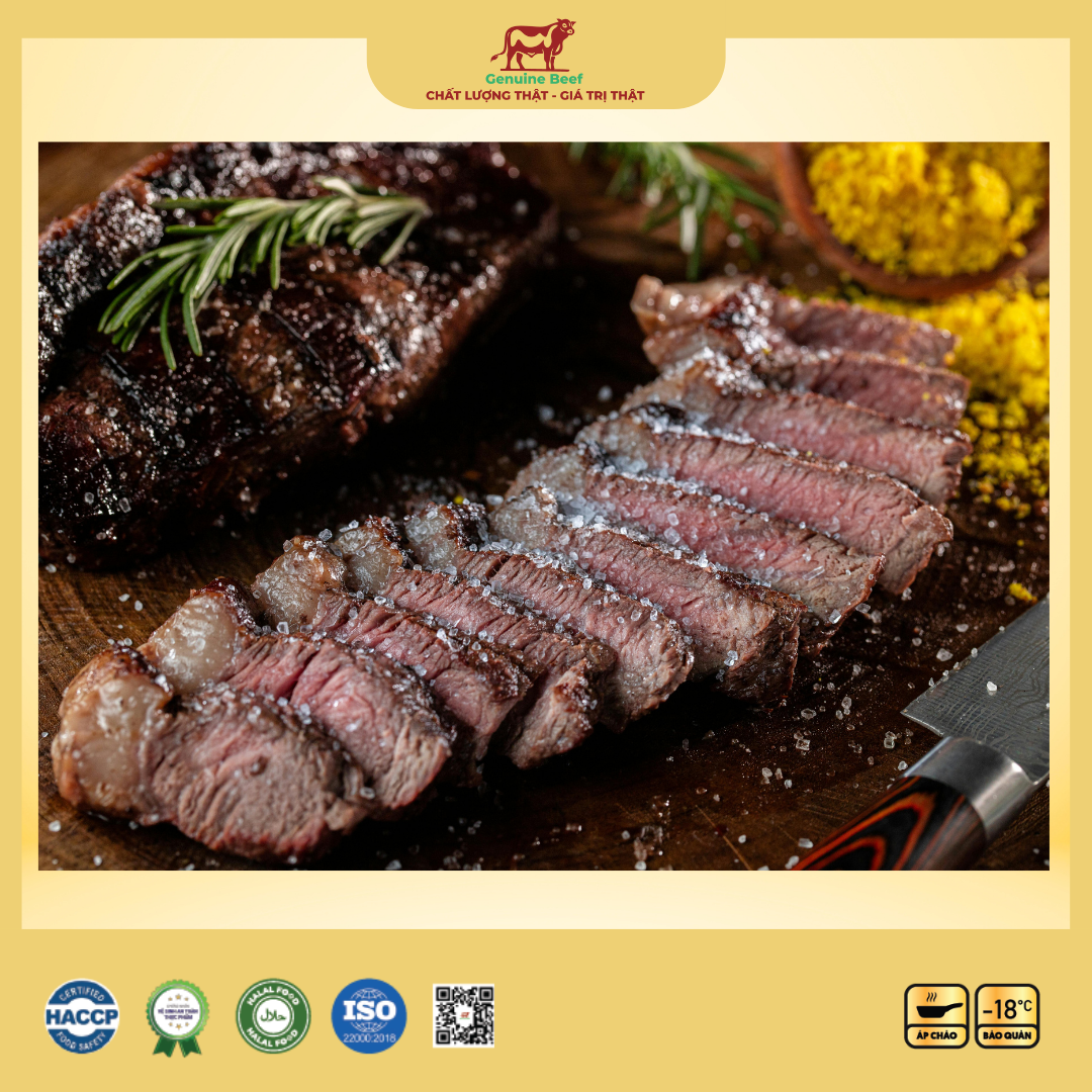  Bò Wagyu Úc Thái Lát Kèm Sốt Tiêu Đen 