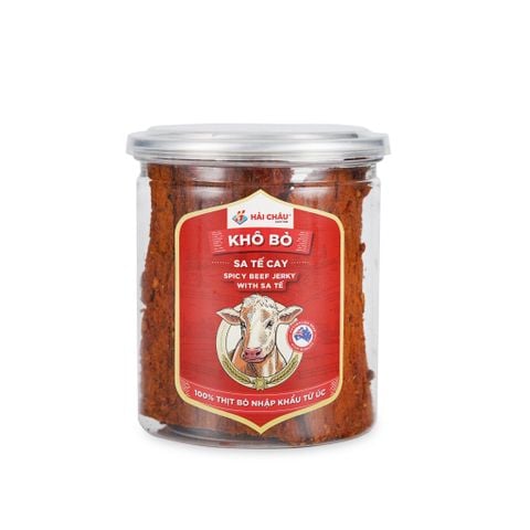  Khô bò sa tế cay - Hải Châu - Dạng hũ 