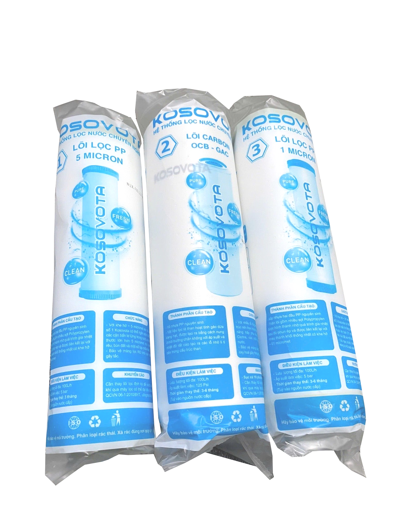  Lõi lọc số 1: PP 5 micromet Kosovota 10