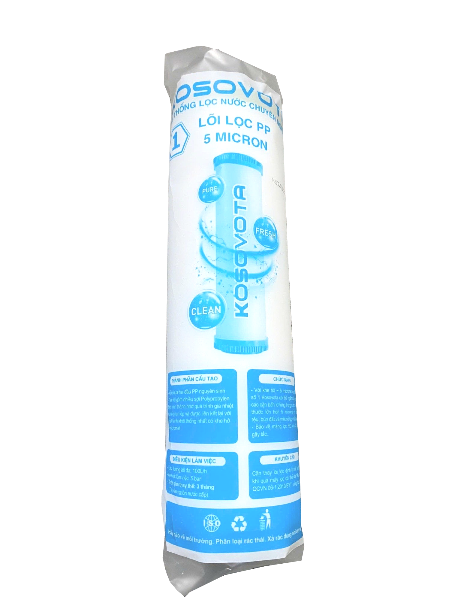  Lõi lọc số 1: PP 5 micromet Kosovota 10