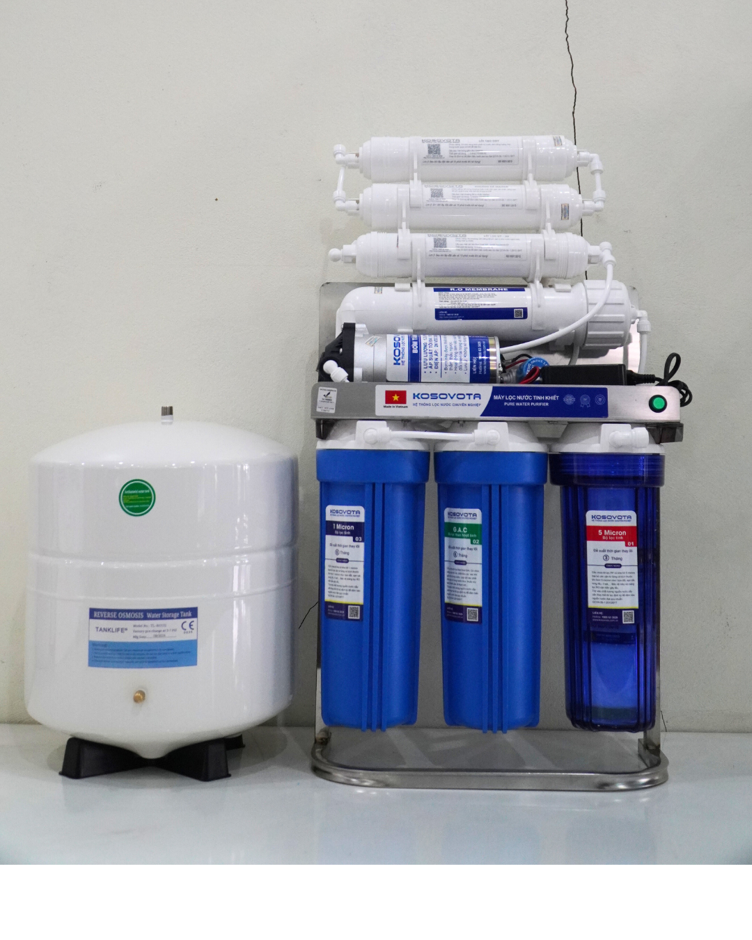  Máy lọc nước tinh khiết Kosovota RO 10L/h Gia đình KSV-R07 