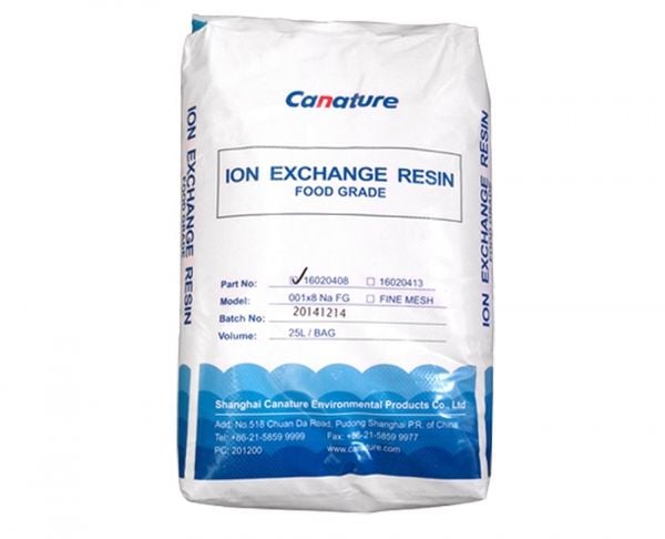  HẠT NHỰA CATION CANATURE (HẠT TRAO ĐỔI ION) 