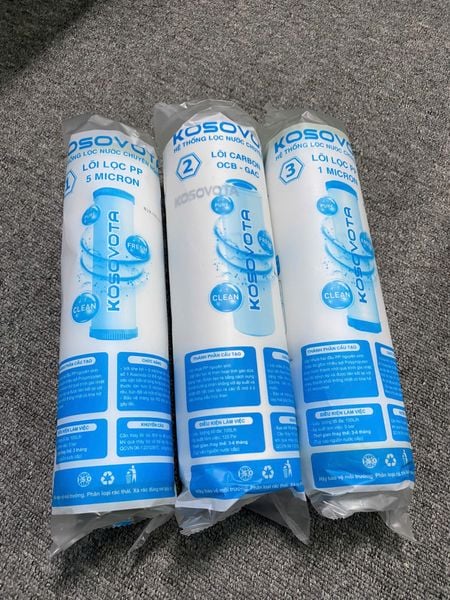  Bộ 3 Lõi lọc nước 123 Kosovota 10