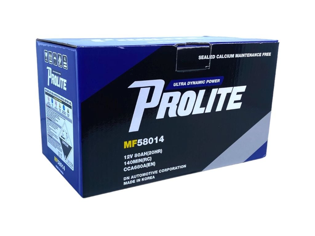 Bình ắc quy Ô tô NGOẠI NHẬP - Prolite DIN58014 12V-80AH
