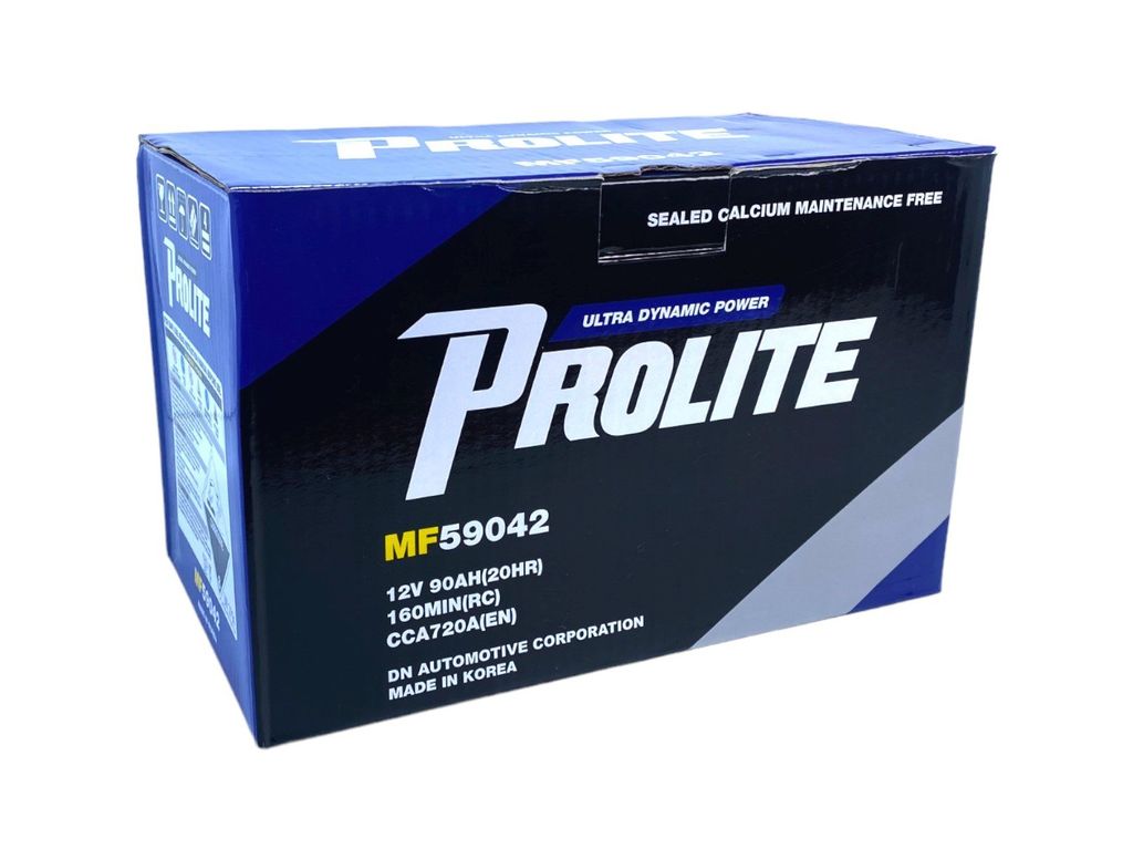 Bình ắc quy Ô tô NGOẠI NHẬP - Prolite DIN59042 12V - 90Ah