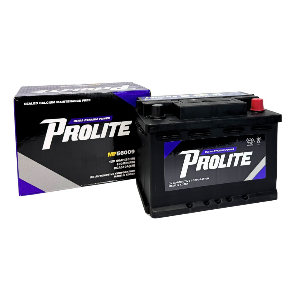 Bình ắc quy Ô tô NGOẠI NHẬP - Prolite DIN56009 12V - 60AH