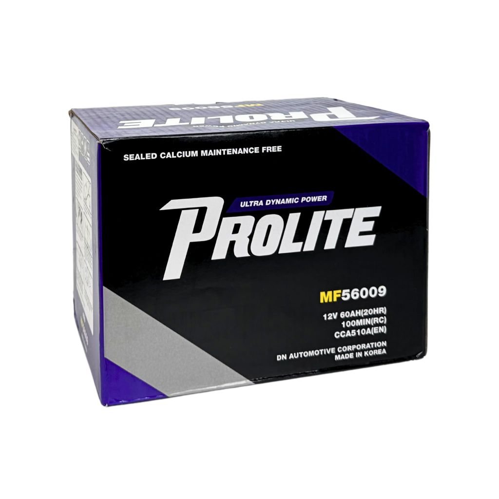 Bình ắc quy Ô tô NGOẠI NHẬP - Prolite DIN56009 12V - 60AH