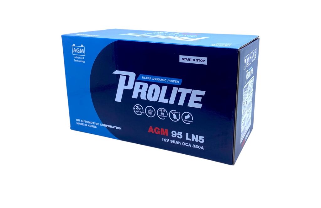 Bình ắc quy Ô tô NGOẠI NHẬP - Prolite AGM 95 LN5 12V - 95Ah