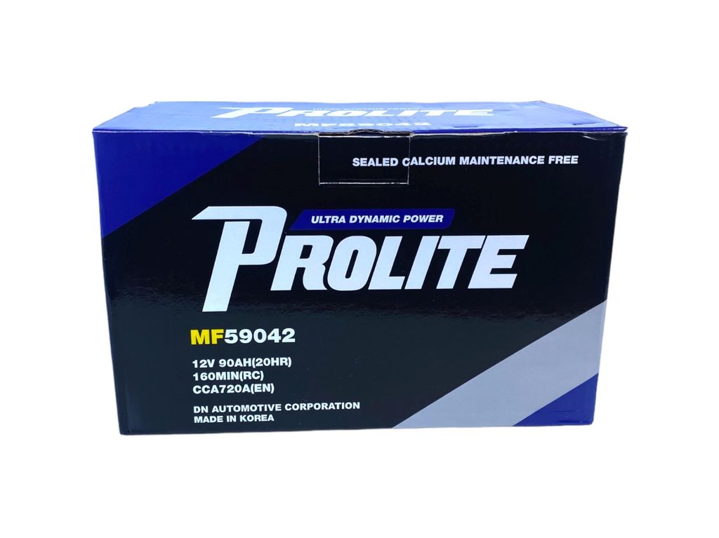 Bình ắc quy Ô tô NGOẠI NHẬP - Prolite DIN59042 12V - 90Ah