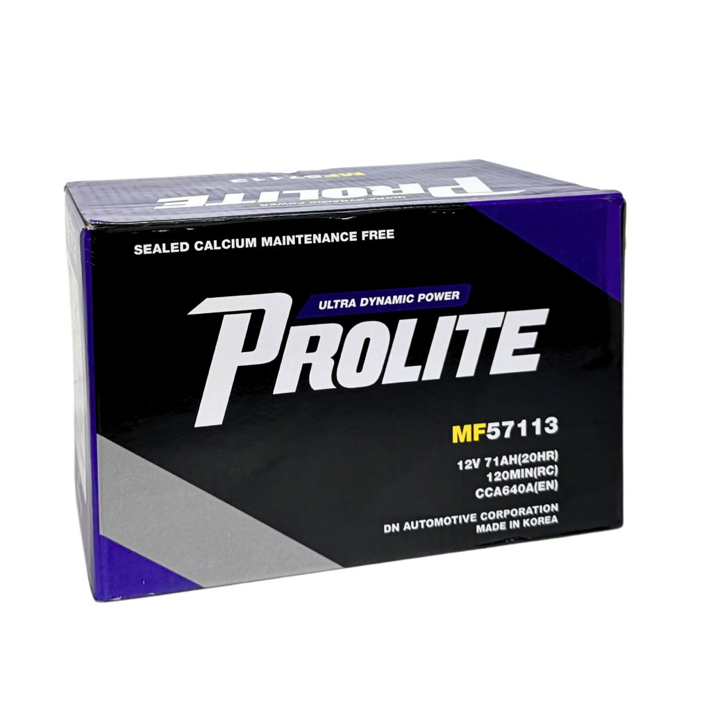 Bình ắc quy Ô tô NGOẠI NHẬP - Prolite DIN57113 12V - 71AH