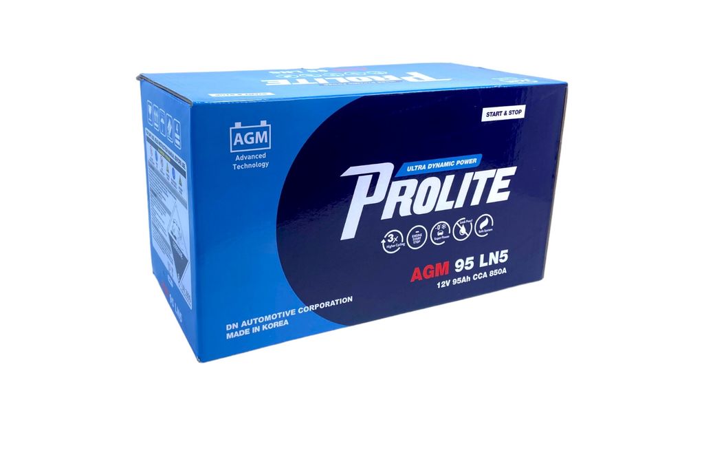 Bình ắc quy Ô tô NGOẠI NHẬP - Prolite AGM 95 LN5 12V - 95Ah