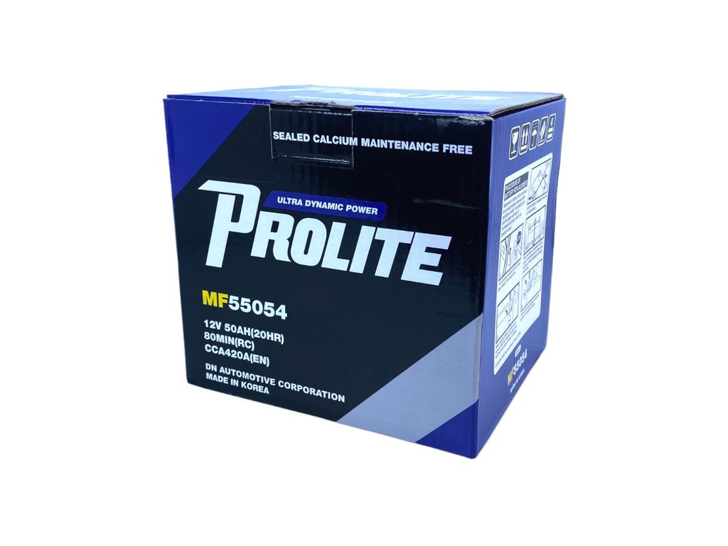 Bình ắc quy Ô tô NGOẠI NHẬP - Prolite DIN55054 12V - 50Ah