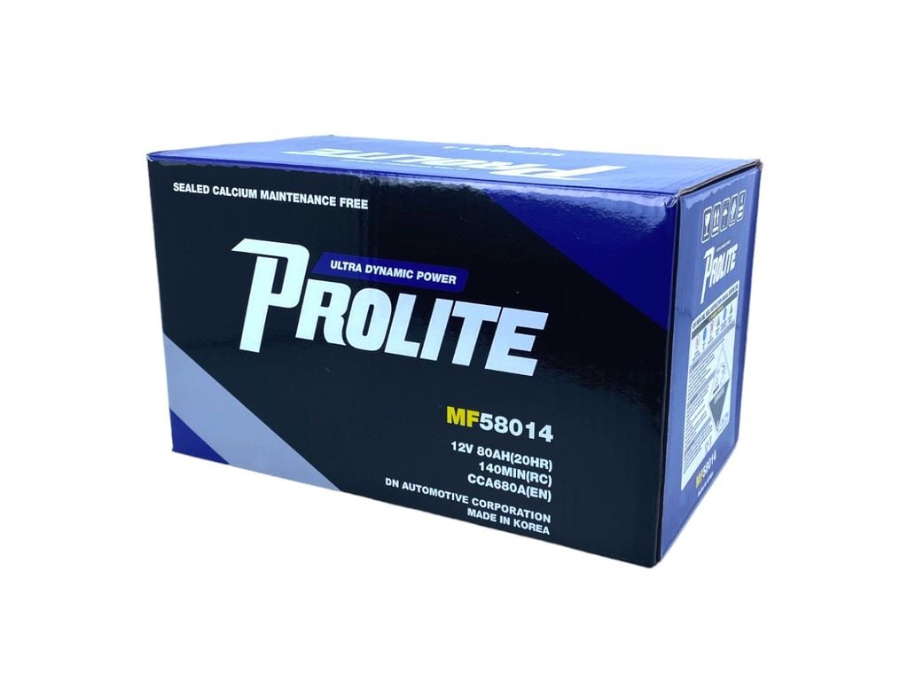 Bình ắc quy Ô tô NGOẠI NHẬP - Prolite DIN58014 12V-80AH