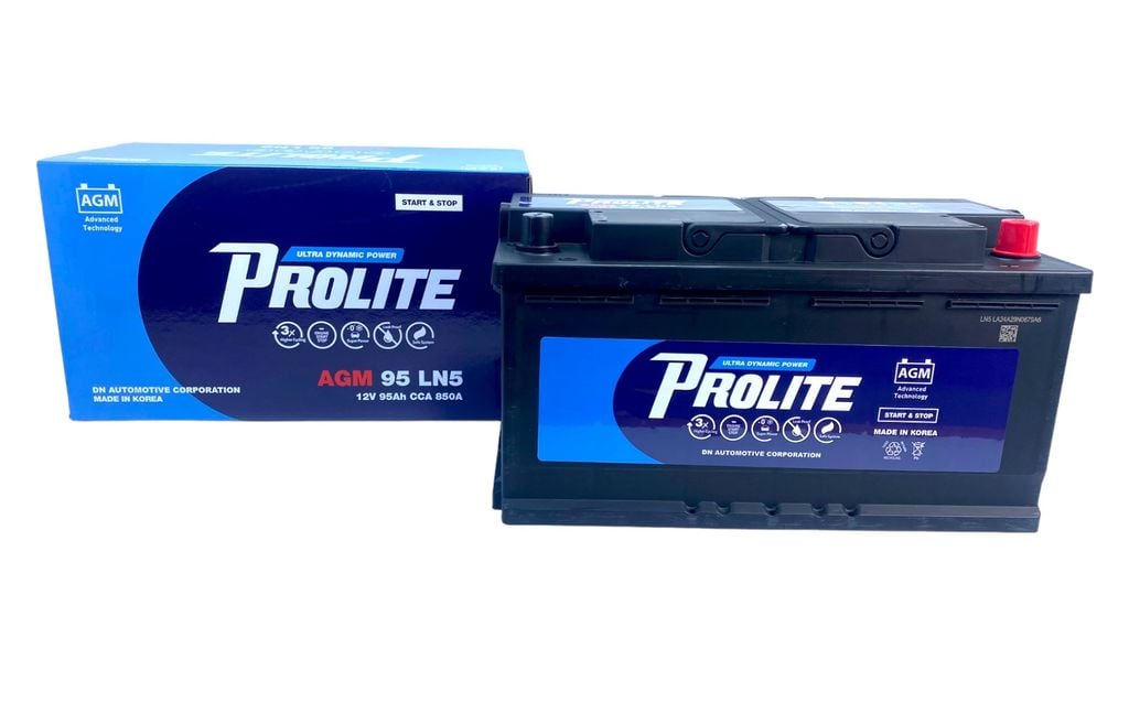 Bình ắc quy Ô tô NGOẠI NHẬP - Prolite AGM 95 LN5 12V - 95Ah