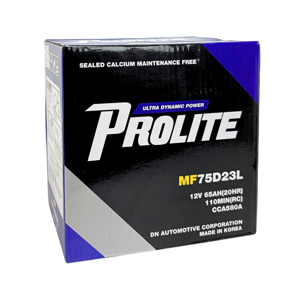 Bình ắc quy Ô tô NGOẠI NHẬP - Prolite 75D23L  12V - 65Ah