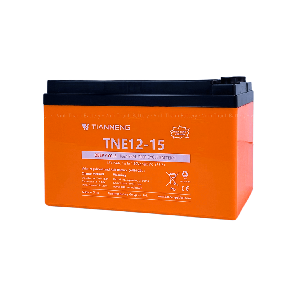 Bình ắc quy xe đạp điện Tianneng 12-15 (Chịu nhiệt)