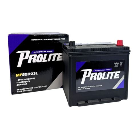 Bình ắc quy Ô tô NGOẠI NHẬP - Prolite 55D23L  12V - 60Ah