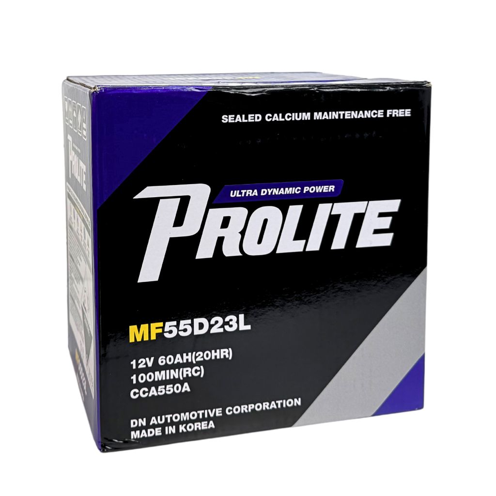 Bình ắc quy Ô tô NGOẠI NHẬP - Prolite 55D23L  12V - 60Ah