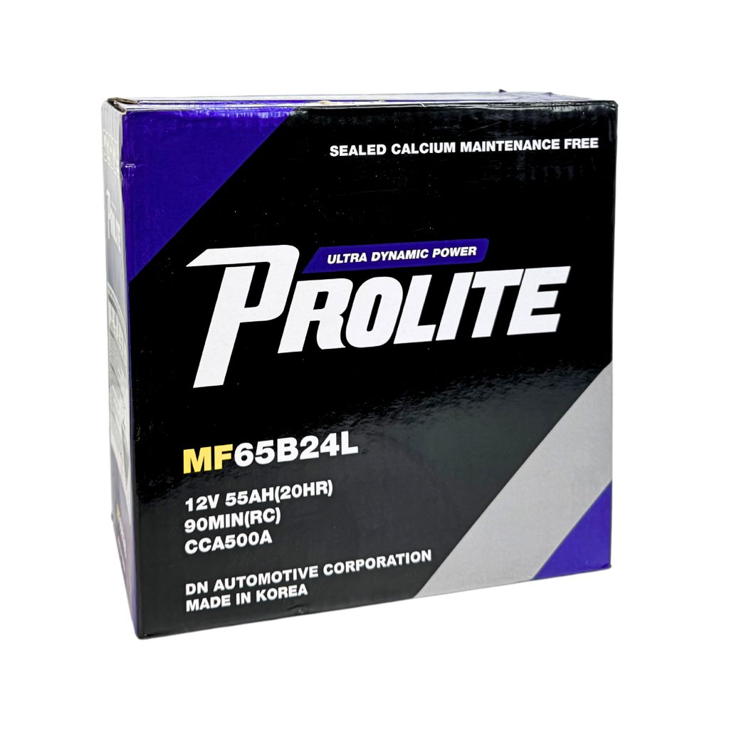 Bình ắc quy Ô tô NGOẠI NHẬP - Prolite 65B24L  12V - 55Ah