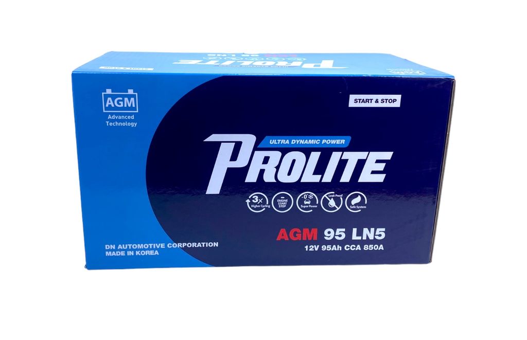 Bình ắc quy Ô tô NGOẠI NHẬP - Prolite AGM 95 LN5 12V - 95Ah