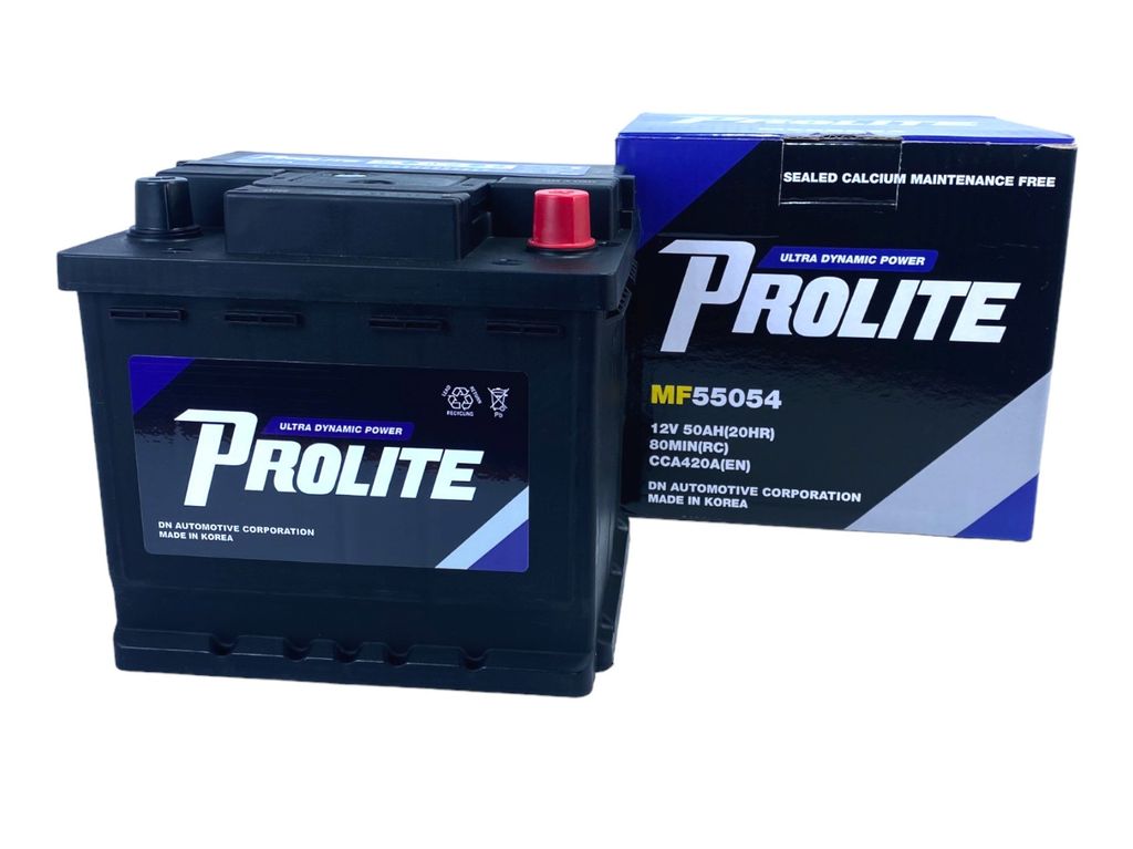 Bình ắc quy Ô tô NGOẠI NHẬP - Prolite DIN55054 12V - 50Ah