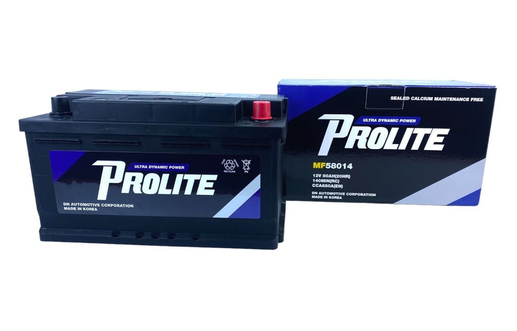 Bình ắc quy Ô tô NGOẠI NHẬP - Prolite DIN58014 12V-80AH