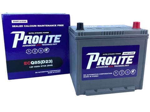 Bình ắc quy Ô tô NGOẠI NHẬP - Prolite ECQ85 (EFB) 12V - 65Ah