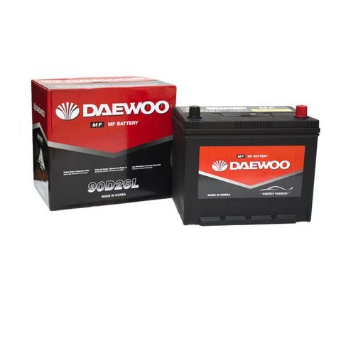Bình ắc quy Ô tô NGOẠI NHẬP - Daewoo 90D26L 12V-75AH
