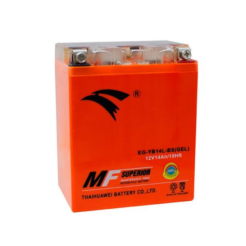 Bình ắc quy xe moto PKL EAGLE EG-YB14L-BS(GEL)-12V-14Ah (HÀNG NGOẠI NHẬP)