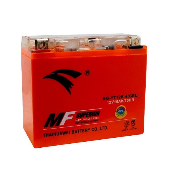 Bình ắc quy xe moto PKL EAGLE EG-YT12B-4(GEL)-12V-10Ah (HÀNG NGOẠI NHẬP)